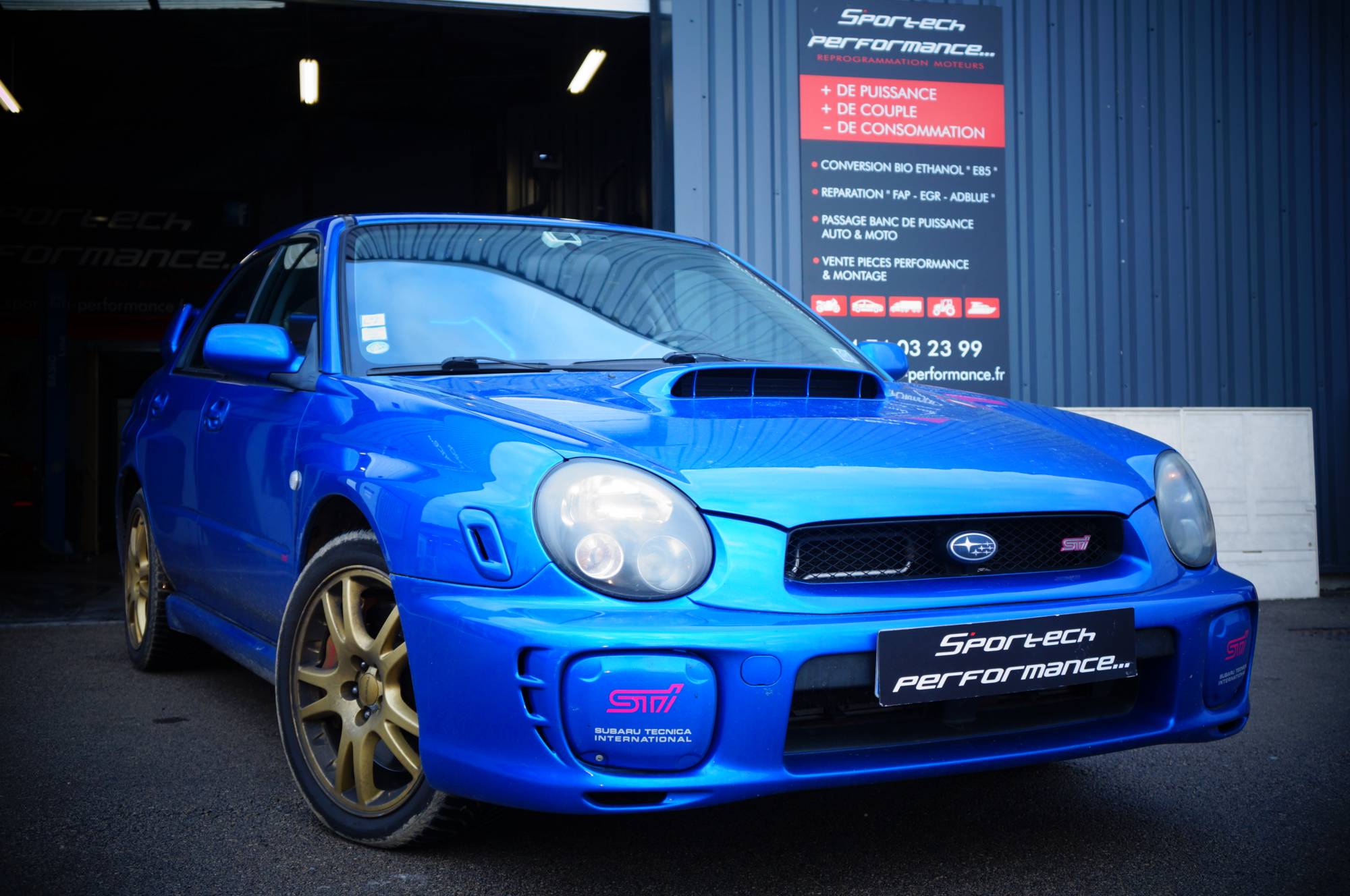 Reprogrammer ma Subaru STI près de Grenoble