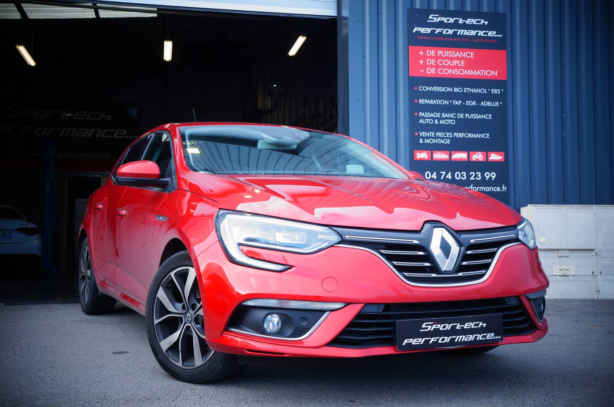 Faire reprogrammer a l'éthanol ma megane 4 près de Villefranche sur Saône.